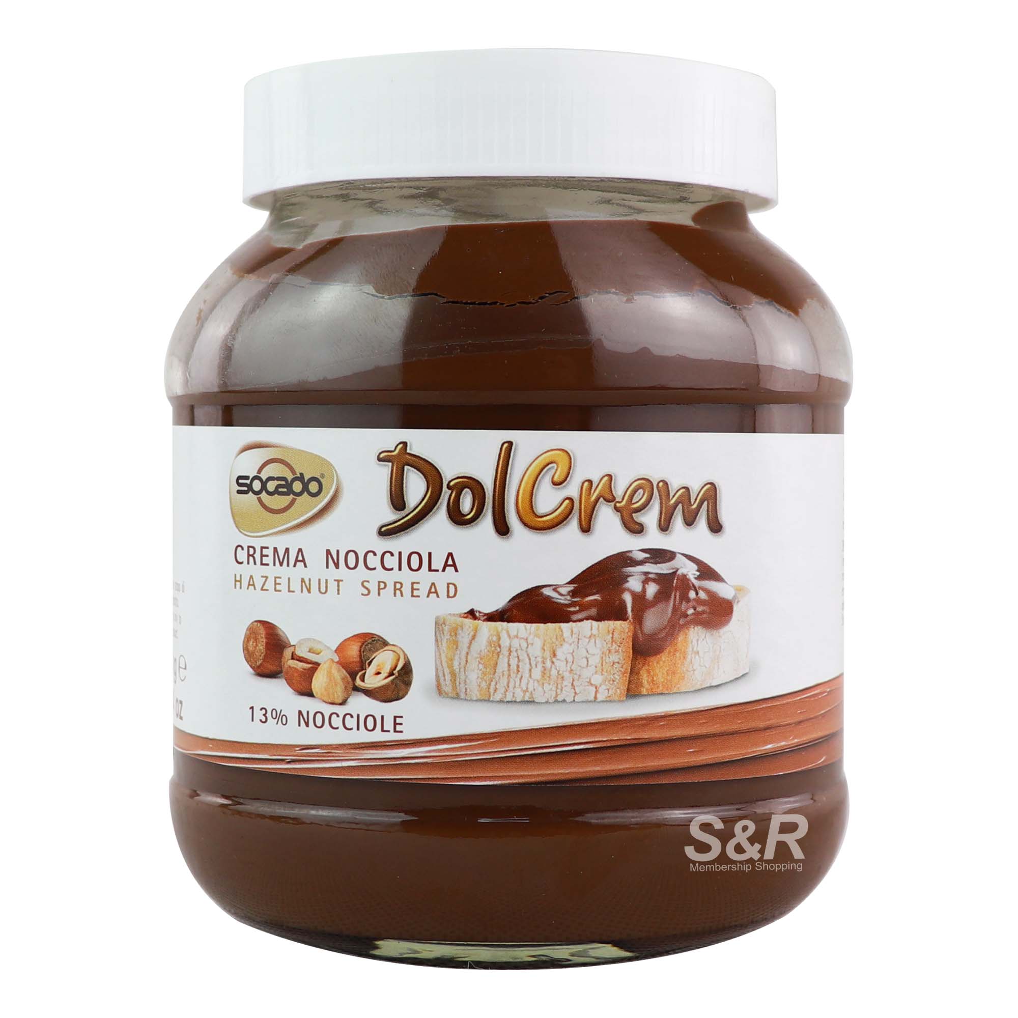 Socado DolCrem Hazelnut Spread 750g